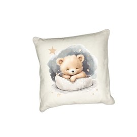 Anonymous Gifting Sleepy Teddy Bear cushion cover - Ted 4 - Nursery, playroom, bedroom, children's pillow