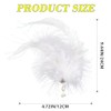 Feather Hair Clip 1920 Flapper Hair Accessories for Women