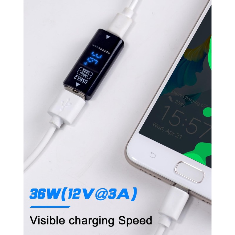 Poyiccot Type C USB Adapter 10Gbps Type C Female to