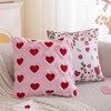 Tikeciti Valentines Day Faux Fur Heart Throw Pillow Covers Love