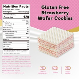 ChocZero Strawberry Wafer Cookies – Sugar Free, Keto Friendly, Low Carb Snack – No Sugar Alcohols, Gluten Free, Non-GMO, Individually Wrapped – 8oz Box