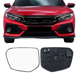 Driver Side Mirror Replacement Glass for HONDA Civic 2016-2021,for Honda Envix 2018-2022,for Honda Crider 2019-2022,Heated Left Side Mirror Glass for HONDA Civic 2016 2017 2018 2019 2020 2021