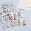 5D Nail Stickers for Nail Art, 2Pcs Summer Nail Decals
