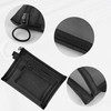 IHYjinchoo 3 Pcs Black Cosmetic Organizer Pouch with Zipper, Mesh