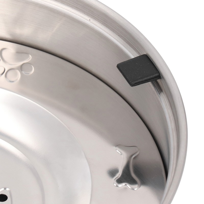 Dog Water Bowl Dispenser 304 Stainless Steel Spill Proof 3L