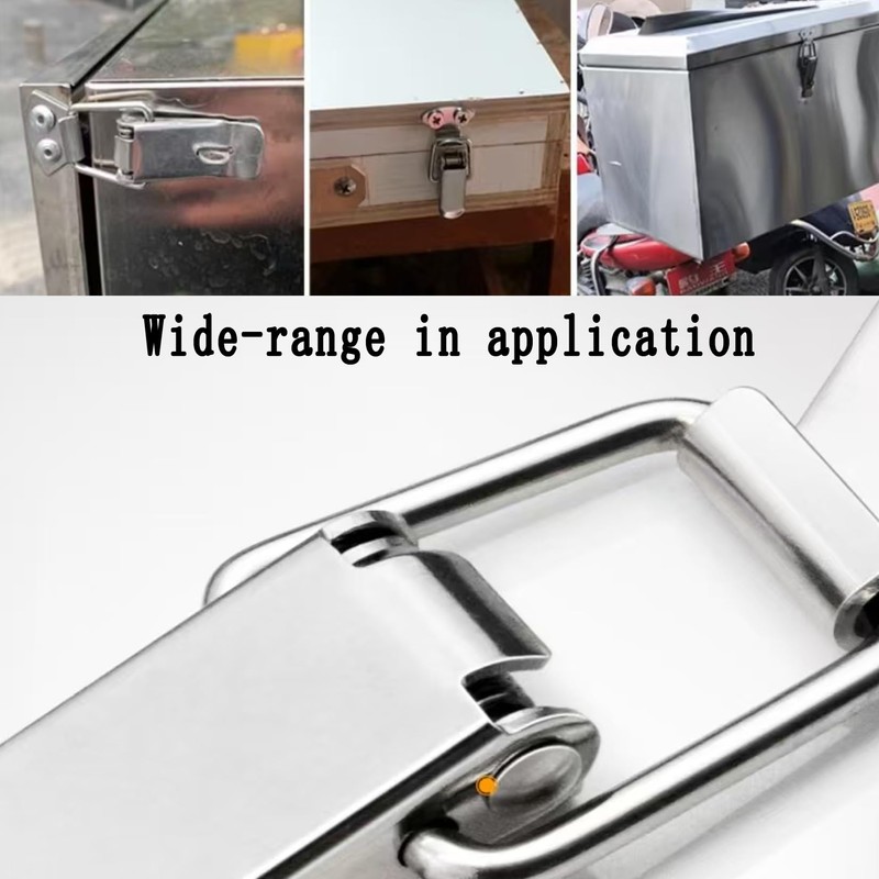 20PCS Stainless Steel Locking Buckle Latches, Toolbox Box Buckle Hasp