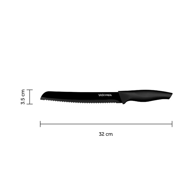 Cuchillo de Cocina, Vasconia Básicos, Color Negro, Hecho de Acero