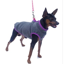 Elledia 2 Pack Pet Fleece Vest Dogs Fleece Jacket Puppy Cold Weather Apparel Pullover Winter Warm Outfit for Small Dogs Cats Puppies