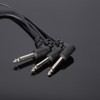 EMSTAR 6 Pack 6 Inch Guitar Patch Cables, Black Guitar