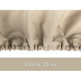 Covermates Outdoor Deck Box Cover - Water Resistant Polyester, Drawcord Hem, Mesh Vents, Outdoor Living Covers-Khaki