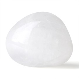 GUJOXILA 1.6"-2" Clear Quartz Crystal Large Polished Healing Crystals Gemstones Nature Tumbled Pocket Spiritual Crystal Gifts Reiki Divination Meditation Plam Stone 1pcs