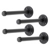 Home Expert 10 Inch Black Industrial Pipe Floating Clothing Rack