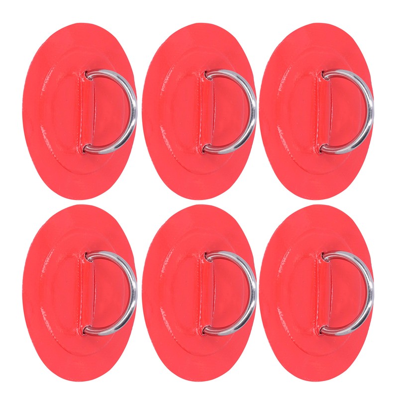 6pcs Inflatable Boat Kayak DRing Pad Patch Marine Fixed Buckle