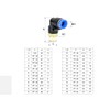 Pneumatic Push-in Fitting Angle 90° 1/4 Inch to 6 mm