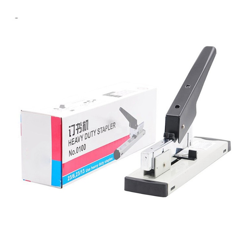 Heavy Duty Stapler Alloy 100 Sheets High Capacity Labor Saving