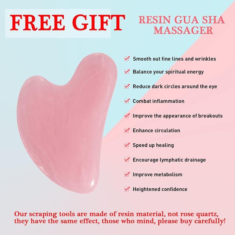 Ice Roller and Gua Sha Set for Face, Eyes and