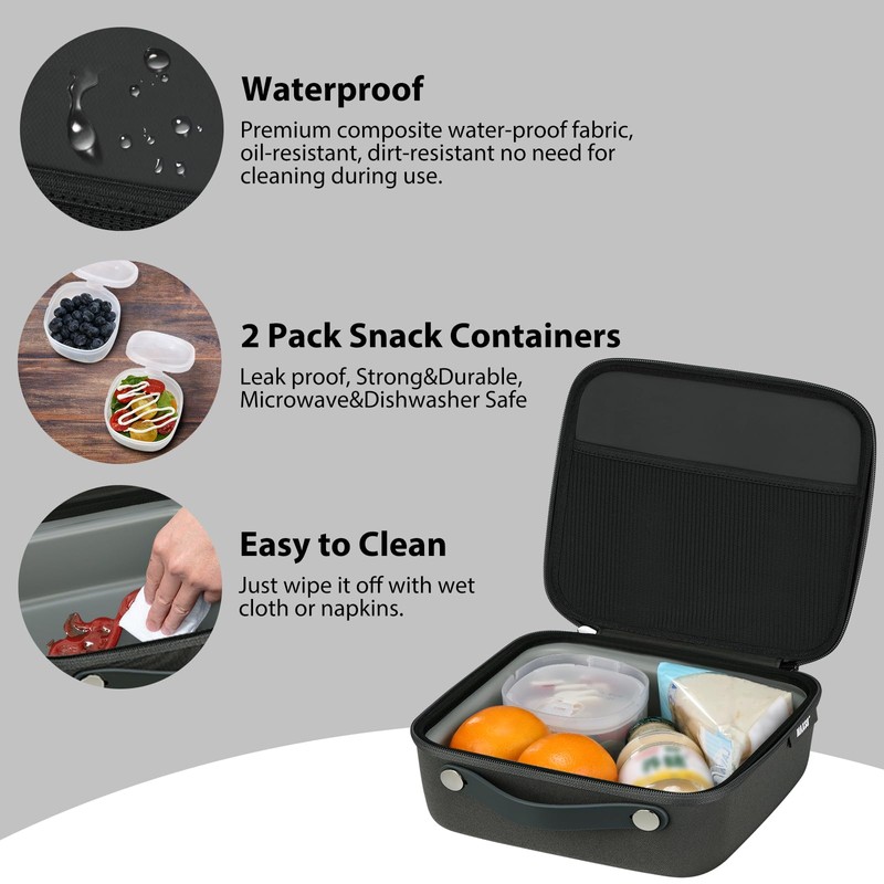 Insulated Lunch Bag for Kids Adult, Small Lunch Box for