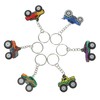 BESPORTBLE 6pcs Cute Off Road Vehicle Charms Keychains Aesthetic Keyring