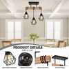 Feanron 3-Lights Farmhouse Dining Room Pendant Light Fixtures Over Table,