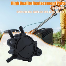 Mtanlo Fuel Pump Kit for Honda GC135 GC160 GCV520 GCV530 GX610 GX620 Fuel Pump with Universal Valve Fuel Filter Fuel Hose Replacement for 16700-Z0J-003