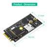 M.2 Key B to A+E Adapter with Nano SIM Card