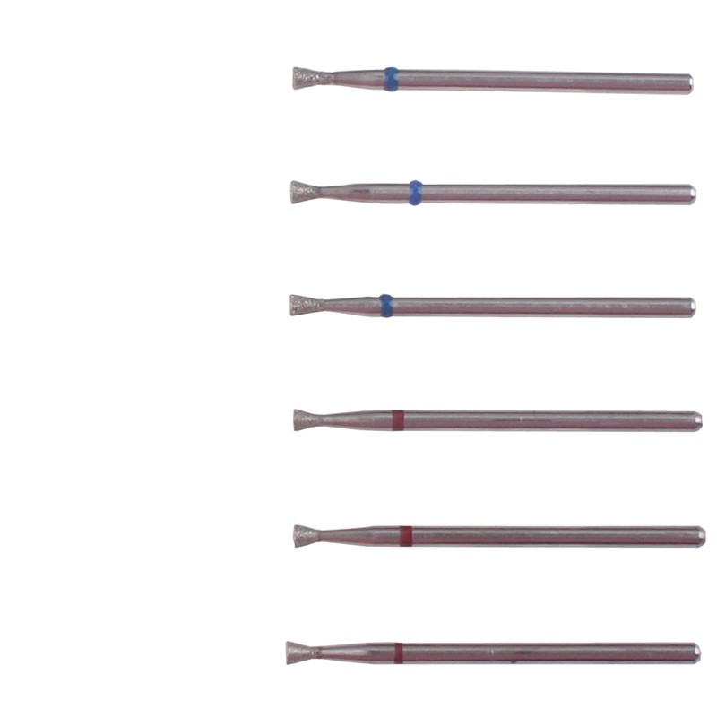 MZCMSL Tapered Diamond Cuticle Nail Bit Set with Case, 6pcs