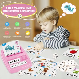 Joozmui Letters Learning Games from 3-8 Years, Toy from 3-8 Years, Girls Gift Boy 3-8 Years, Children's Toy from 3-8 Years, Montessori Toy from 3-8 Years, Gift for School Girls