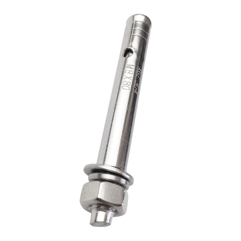 JENSWILL 10 Pack M8x80mm Expansion Bolts Anchor Bolt 304 Stainless