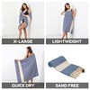 KZY LONDON Beach Towel 2 Pack Large Turkish Beach Towels