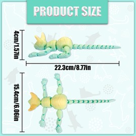 TEAONE 3D Printed Cat, Realistic Cat Figurine for Cat Lovers, Desktop, Bookshelf Decor (22cm/8.66in, Color Mixing)