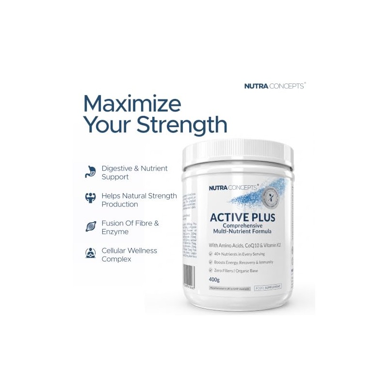 Active Plus - 40+ Nutrients Per Serving - Multi-Nutrient Powder