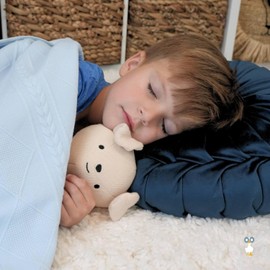 GooseWaddle Luxury Knit Baby Blanket (30”x40”), Premium Comfort from Ultra Soft Fabrics That Get Softer with Use, Perfect for Any Infant Nursery, Machine Washable 100% Polyester (Blue)