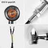 evermotor Chrome CNC 12 V 4 Pieces Mini Motorcycle LED