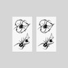 Oottati 2 Sheets Small Tiny Temporary Tattoo Stickers Throns Spider