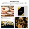 sourcing map Gold Leaf Foil Sheet, Black Leaf Papers, 8.5x8mm