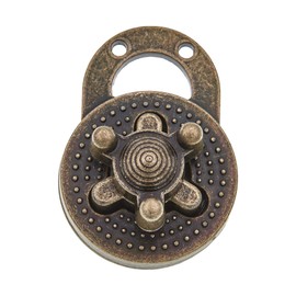 Ohio Travel Bag Turn Lock, 1-3/8 Inch, Antique Brass Finish, Zinc Alloy, P-2410-ANTB