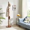 IBUYKE Coat Rack Stand, Freestanding Coat Tree with Solid Round