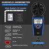SURLABA Anemometer Handheld, Digital Wind Speed Meter with Temperature &
