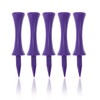 ECADDIE Purple 59mm Plastic Castle Golf Tees (100 Pack)