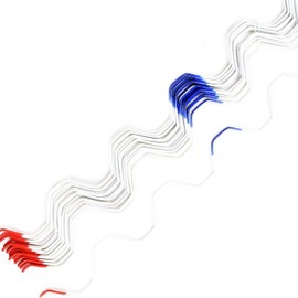 letsFix Wiggle Spring Wire (50-Pack) for Greenhouse, Work with Lock Channel, PVC Coated Greenhouse Covering for Attachment of Shade Cloth and Plastic Poly Film