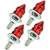 Abfer Spike Shape License Plate Fasteners Bolt 4Pcs Anti Theft