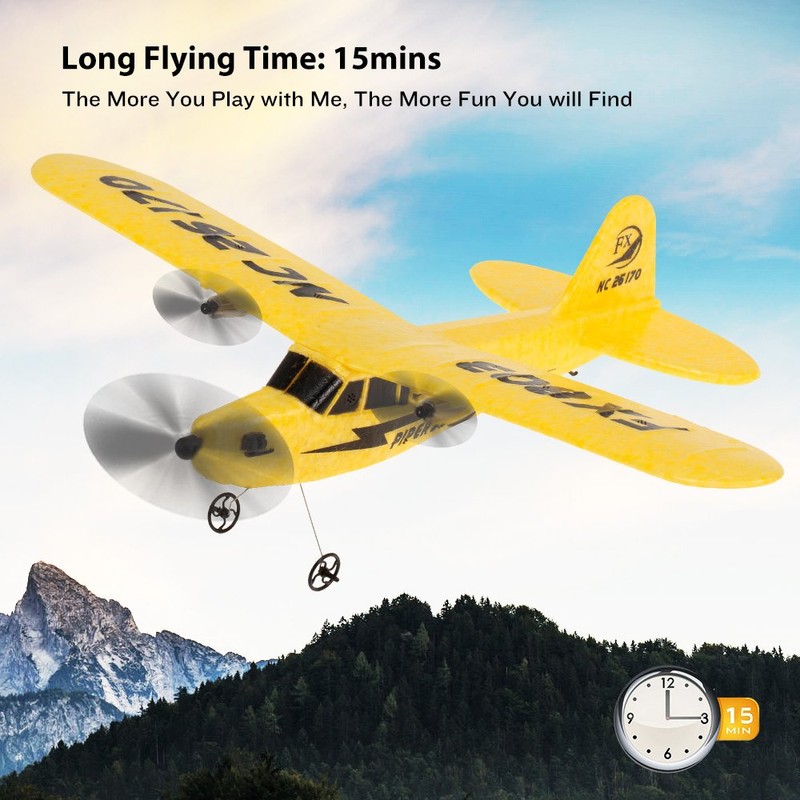 Goolsky Remote Control Airplane, Glider Ready to Fly, 2.4G 2CH