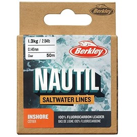 Berkley Nautil Inshore Fluorocarbon Fishing Line (Clear) (0.255mm-4.2kg)