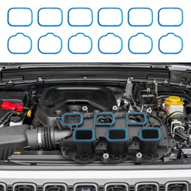 Tecledsn Intake Manifold Upper Lower Gasket Set, 5184562AC 5184331AC MS97204 Intake Plenum Gasket, Automotive Interior Accessories Rubber Sealing Gasket Plenum Kit Replacement for Dodge Chrysler
