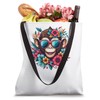Little Cool Monkey in Sunglasses Surrounded by Flowers Tote Bag