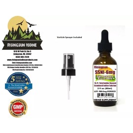 Risingsun Iodine SSNI-6mg Solution*Combines Nascent iodine with potassium iodide*Natural Organic