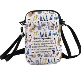 PXTIDY Mamma Musical Comedy Crossbody Bag Dancing Queen Mum Fans Gift Mum Music Lovers Women Dance Fans Gifts, beige