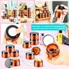 MotBach 24 Pack 1oz Amber Plastic Jars, 30ml Empty Small