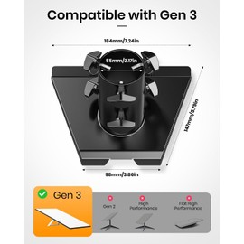 Starlink Gen 3 Pipe Adapter, Starlink Gen 3 Bracket, Starlink Pole Mount, Weather Resistant Aluminum Alloy, Starlink Mounting Kit for Starlink Standard Dish V3