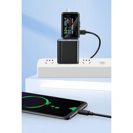 USB Tester USB C Cable Tester USB Multimeter 4.5-36V 0-5A, Voltage Current Capacity, USB Current Meter Voltmeter Amperemeter, Digital Power Meter Tester Meter for Chargers